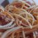 Cooksnap από mariouli στη συνταγή Μακαρόνια με κόκκινη σάλτσα και μια καλοκαιρινή εκδοχή τους νηστ