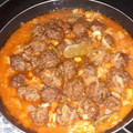 El cooksnap de Charo Rosado cuando hizo Albóndigas de carne picada.