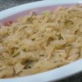 El cooksnap de Geraytere Monti cuando hizo Chucrut Expres con papas y salchichas de viena.