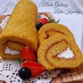 Cooksnap dari Een Nuraeni untuk resep Mini Pumpkin Roll Cake (Gluten Free & White Sugar Free)