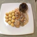 El cooksnap de Maximiliano cuando hizo Salmón rosado con hongos y corazones de alcaucil .