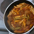 El cooksnap de Marisol Herrera cuando hizo Albóndigas con tuco y puré de papas.