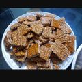 Rakhi Gupta का कुकस्नैप जब उन्होंने तिल बादाम चिक्की(til badam chikki recipe in hindi) बनाया था।