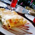 El cooksnap de Giselle Díaz Escárate cuando hizo Canelones relleno de espinaca con salsa bechamel.