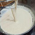 El cooksnap de José cuando hizo Crema de Queso Mozzarella.