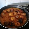 El cooksnap de Enrique Fernández Ruiz cuando hizo Albóndigas en salsa.
