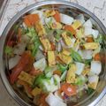 Cooksnap dari Liangzhen untuk resep Tumis sawi putih + dadar gulung
