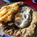 El cooksnap de Pedro Angel Lazarte cuando hizo Milanesas a caballo con puré de papas cremoso.