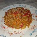 El cooksnap de Zoe cuando hizo Wok de arroz con pollo y vegetales.