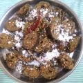 Bina Anjaria's cooksnap of when they made Colocasia Leaves/Patod/Patra/Arbi ke patte.