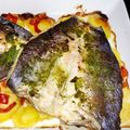El cooksnap de maripurigeminis cuando hizo Lubinas al horno con parrillada de verduras.