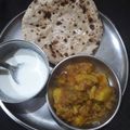 Chinki का कुकस्नैप जब उन्होंने आलू और बैंगन की सब्जी (aloo aur baingan ki sabzi recipe in Hindi) बनाया था।