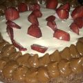 El cooksnap de Macarena Raimondo cuando hizo Brownie casero con chocolate en polvo súper fácil! Con dulce de leche y crema.