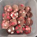 El cooksnap de Emi 🐱 cuando hizo Trufas chocomanjar.