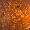 El cooksnap de Ángela cuando hizo Arroz meloso con verduras, champiñones y pollo.