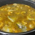 El cooksnap de juan cuando hizo Merluza en salsa de langostinos.