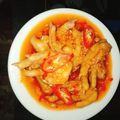 Cooksnap của Thu Mèo khi họ làm theo món Chân gà sốt cay