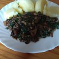 El cooksnap de María cuando hizo Setas al Ajillo (Menú Vegano).