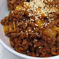 Cooksnap dari Dina untuk resep Kentang Manis Daging Cincang Saus Teriyaki