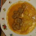 El cooksnap de Vicenta cuando hizo Ternera guisada con champiñones.