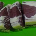 Cooksnap dari Dian Purnamawati (Bunda Rasyid_Putri_Zahra) untuk resep Bolu Zebra kukus 2 Telur (Takaran gelas & sendok)