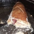 El cooksnap de Ariel Cuadrado cuando hizo Pan rellenó de Jamón y Queso.
