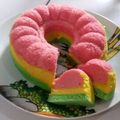 Cooksnap dari Ulfah Fauziah untuk resep "rainbow cake kukus" super irit cuma pake 1 telur