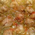 El cooksnap de Paco cuando hizo Albóndigas de pollo y jamón serrano a la jardinera.