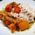 El cooksnap de Sarandonga cuando hizo Lubina al horno con tomates cherry, patatas y cebolla.