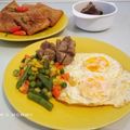 Cooksnap dari Adam's Mommy untuk resep Telur Ceplok + Tumis Buncis