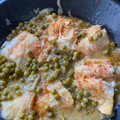 El cooksnap de mjmonseco cuando hizo Bacalao desalado con guisantes.