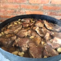 El cooksnap de Mariana Gareca cuando hizo Bondiola a la Cerveza al Disco.