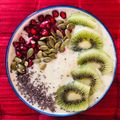 Rashmi Rai's cooksnap of when they made Kiwi Smoothie Bowl.
