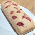 El cooksnap de Gise Duarte cuando hizo Budín integral con frutillas.