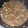 El cooksnap de eduardo cuando hizo Guiso de lentejas light express !.