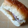Hadia Hassan 😍's cooksnap of when they made Cheesy shami kabab burger.