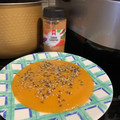 El cooksnap de Laura cuando hizo Crema de batata y calabacín con Canela y curry.