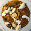 El cooksnap de ampalopez cuando hizo Potaje de garbanzos con acelgas y albóndigas de bacalao.
