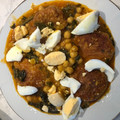 El cooksnap de ampalopez cuando hizo Potaje de garbanzos con acelgas y albóndigas de bacalao.