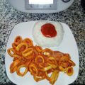 El cooksnap de Alfonso Pedraza Garcia cuando hizo Calamares en salsa americana con Thermomix.