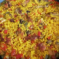 El cooksnap de Zaira cuando hizo Arroz con conejo.