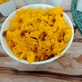 pinky makhija का कुकस्नैप जब उन्होंने केसरिया पीले चावल(KESARIYA CHAWAL RECIPE IN HINDI) बनाया था।