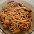 El cooksnap de Eduardo Agudo Alba cuando hizo Tallarines Frutti di Mare con tomate seco.