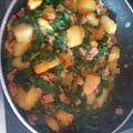 El cooksnap de Diana Salamanca cuando hizo Acelgas rehogadas con bacon.
