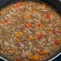 El cooksnap de Juan Urzúa cuando hizo Lentejas con arroz.