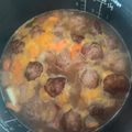 El cooksnap de Laura cuando hizo Albóndigas en salsa.