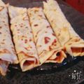 El cooksnap de Ludmila Berdala cuando hizo Panqueques con manjar.