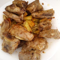 El cooksnap de Luis cuando hizo Costillas de cerdo con patatas paja al ajillo.