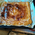 El cooksnap de ainoszevetse cuando hizo Empanada de champiñones, jamón y queso.