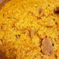 El cooksnap de Isa cuando hizo Arroz meloso con calabaza y solomillo de cerdo.